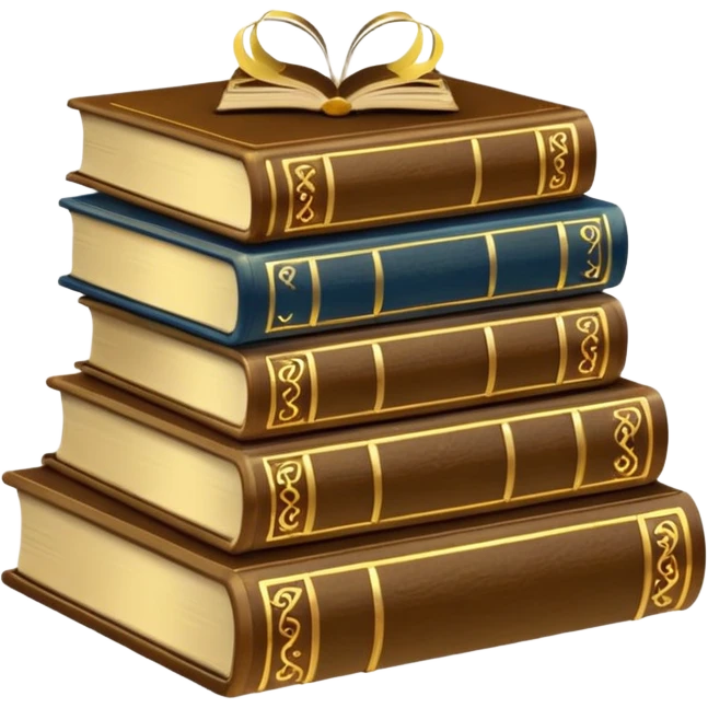 книги золотистые emoji