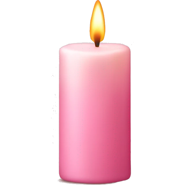 Light pink fall candle emoji