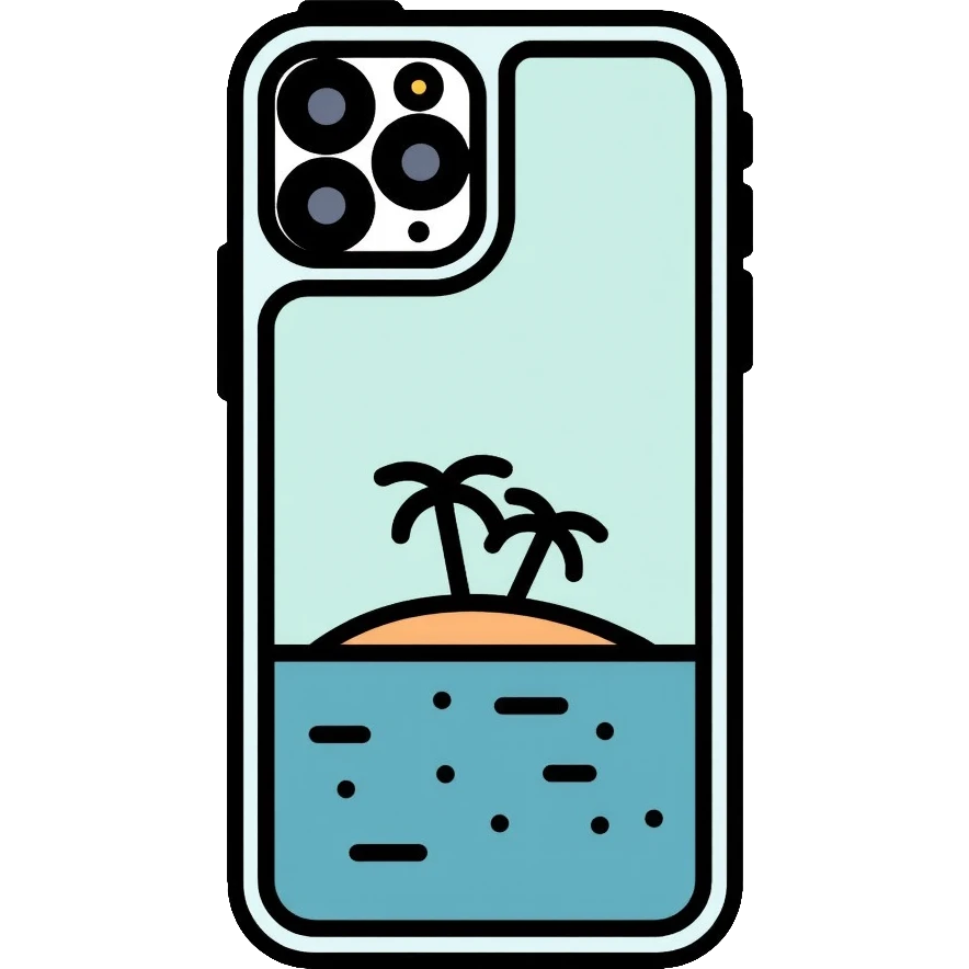 iPhone 14 Pro with dynamic island feature, sleek design emoji