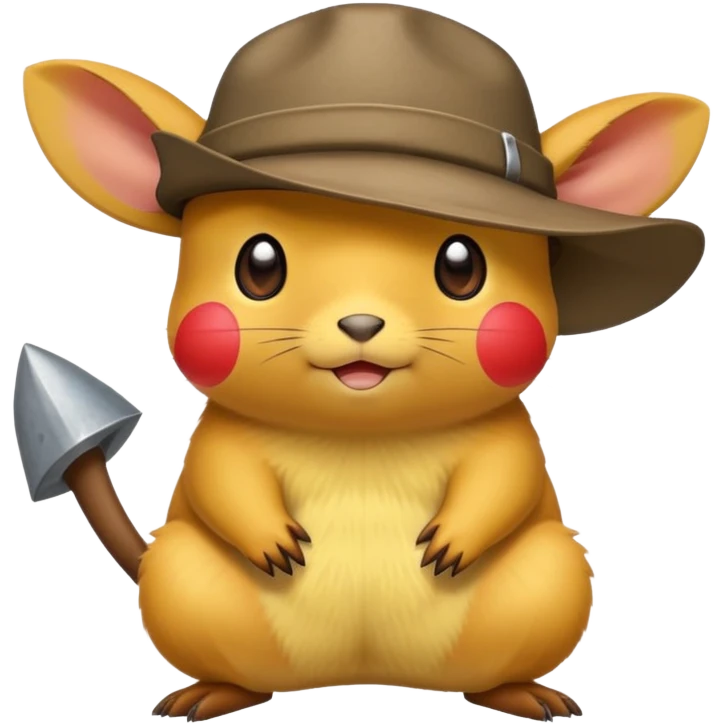 Pika with redneck hat emoji