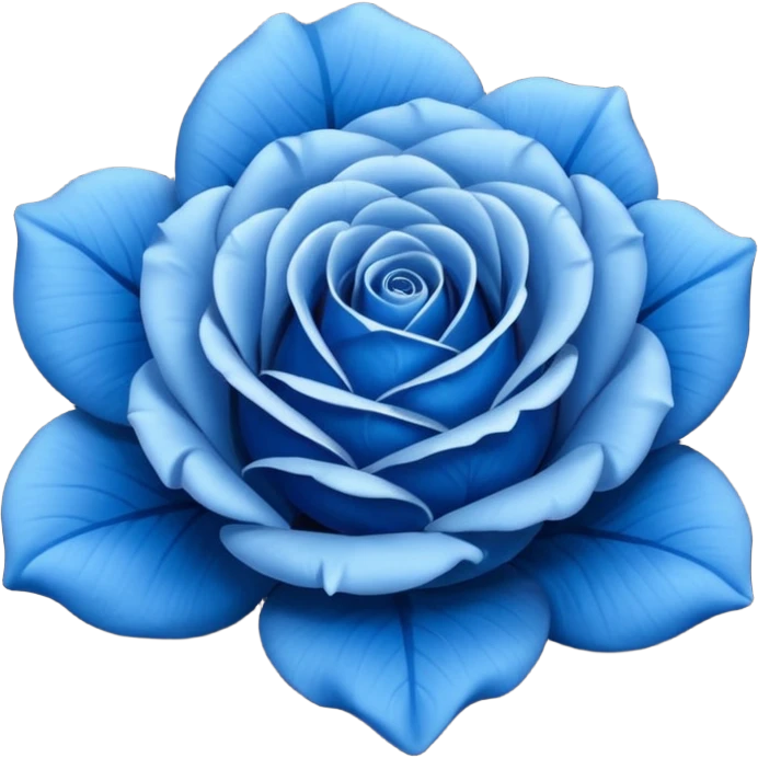 Rosa azul emoji