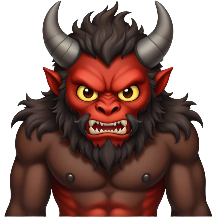 Hairy demon emoji