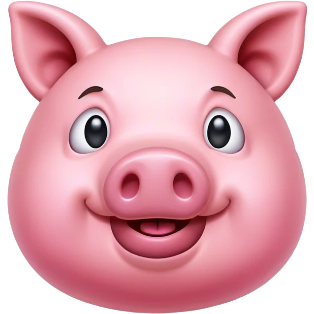 Crazy piggy emoji