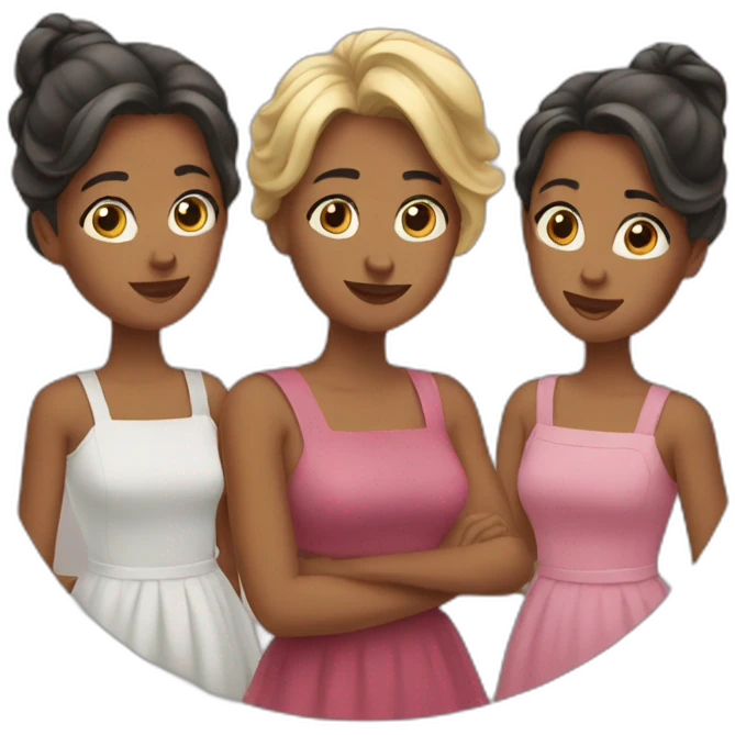 three sisters emoji