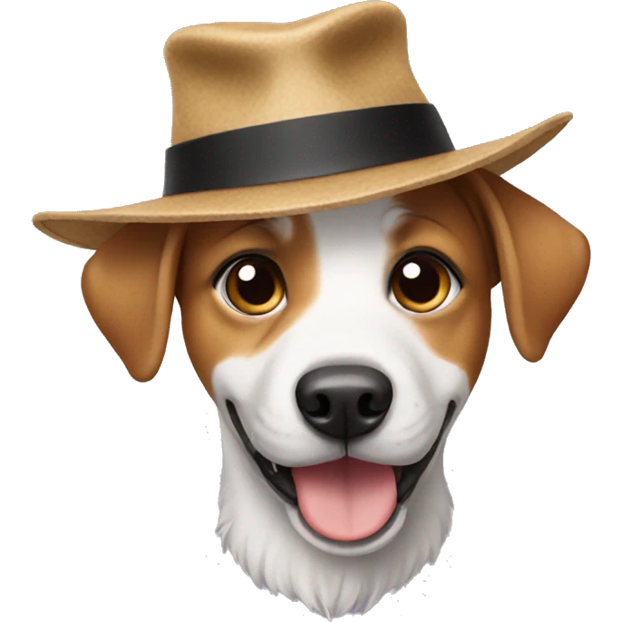 Dog wearing a hat  emoji