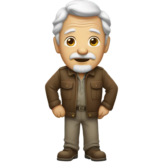 old man standing emoji