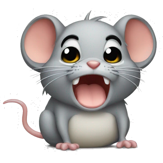 crying mouse angry emoji