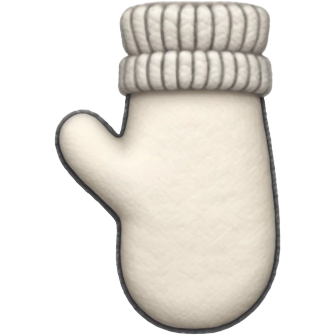 white mitten emoji
