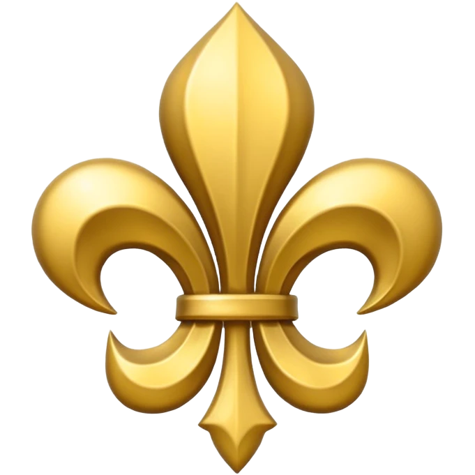 Flor de lis dourada emoji