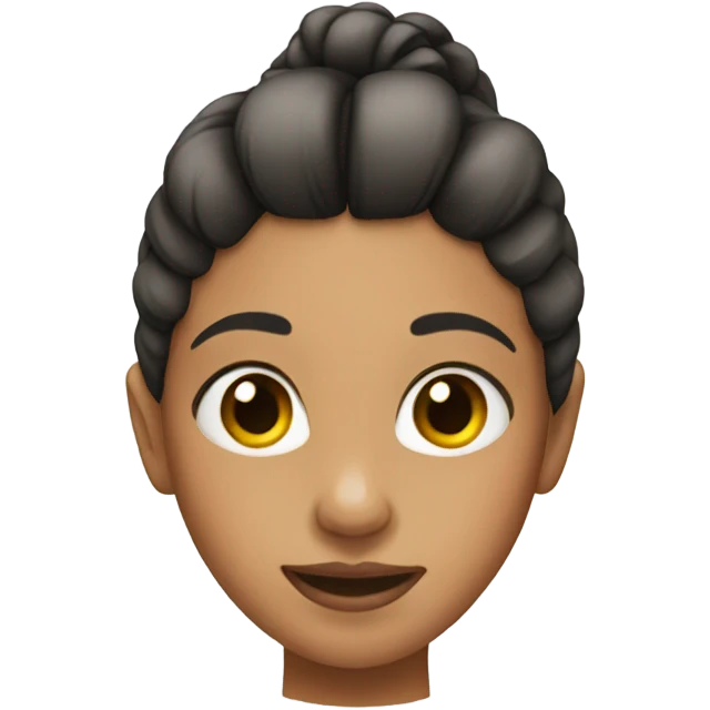 Girl with two ponytails  emoji