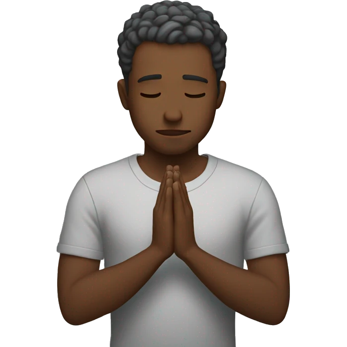 Guy praying emoji