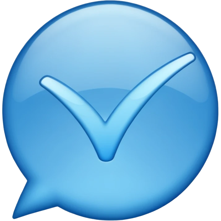 Make me an emoji thats look exactly like the TikTok verified emoji a blue tick emoji