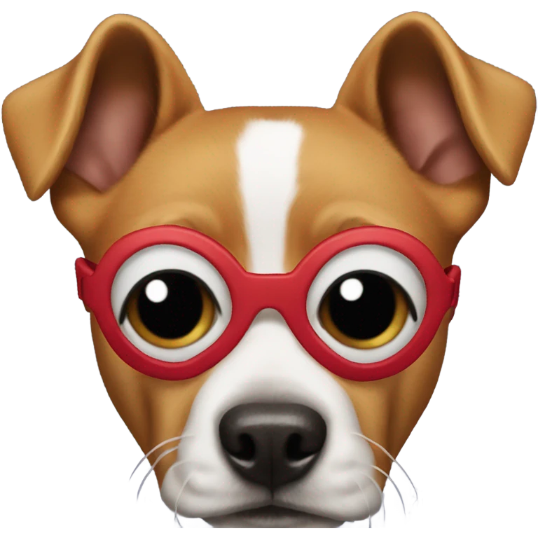 DOG in SPIDER MAN mask emoji