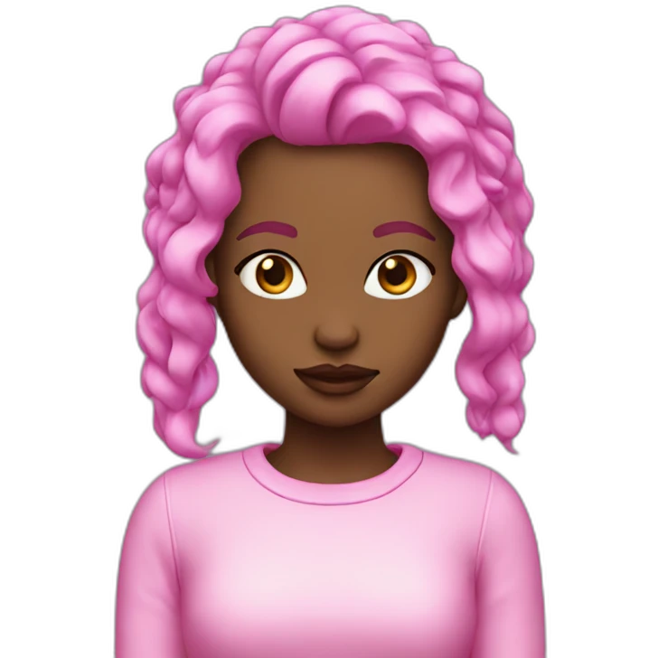 sugar crash girl pink emoji