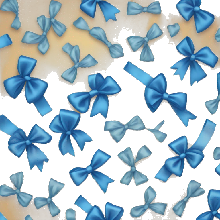 Blue bow emoji