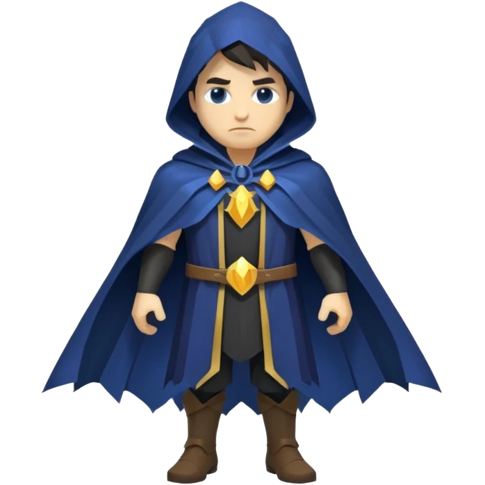 low poly warlock cape fantasy emoji