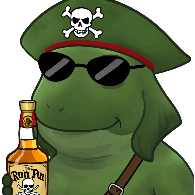 Drunk pirate emoji
