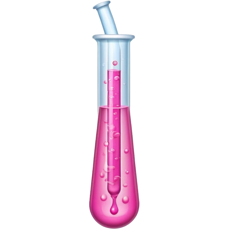 pink liquid in test tube emoji