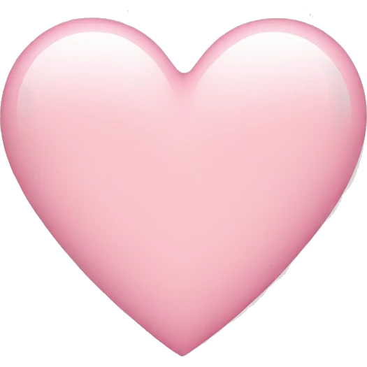 Light pink heart emoji