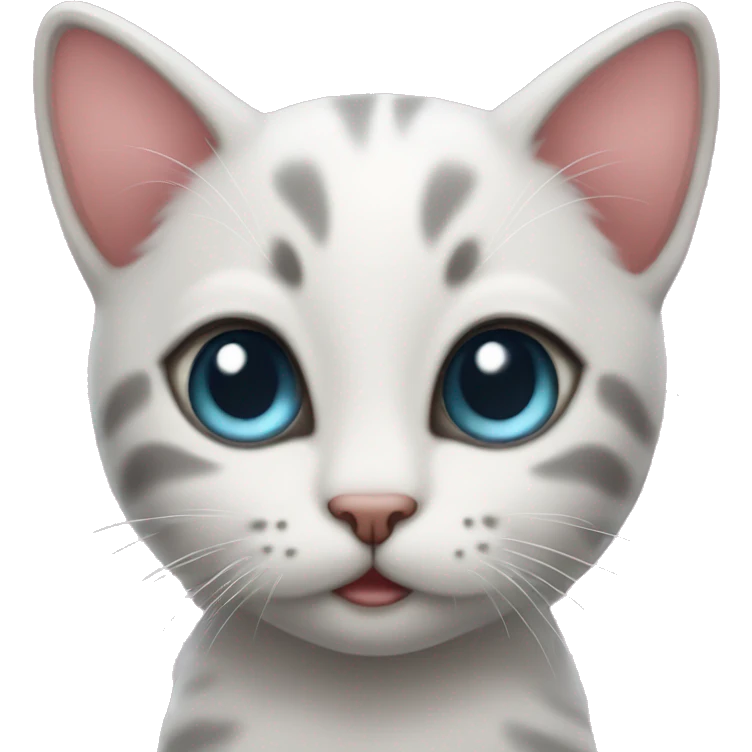 kitten with heart eyes emoji