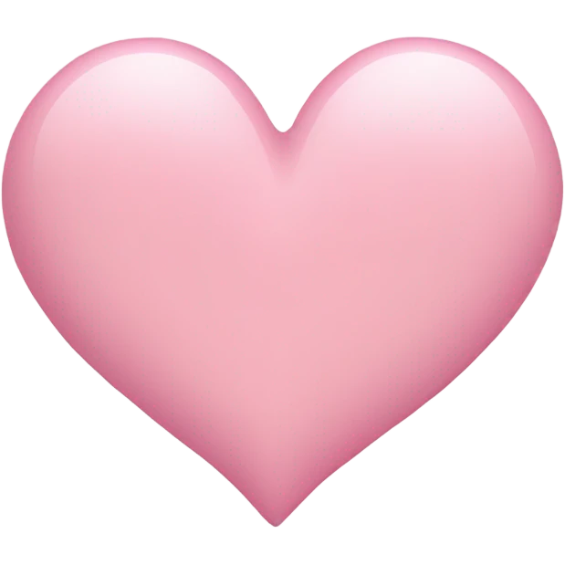 soft pink heart emoji