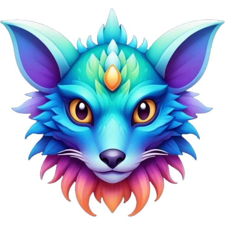  complex detailed gradients aesthetic-Fakémon-creature-scenery emoji