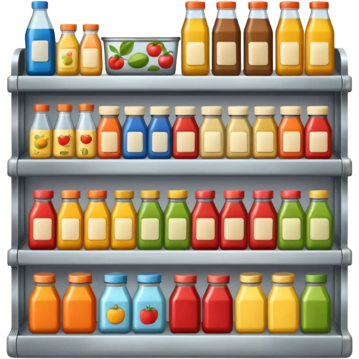 Grocery shelf automation emoji