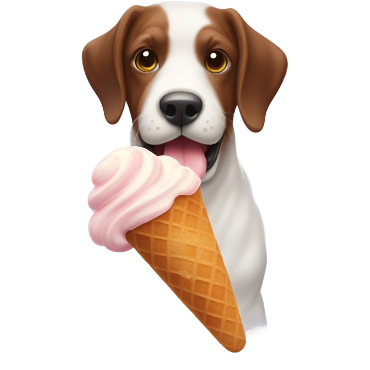 Bassotto che lecca gelato  emoji