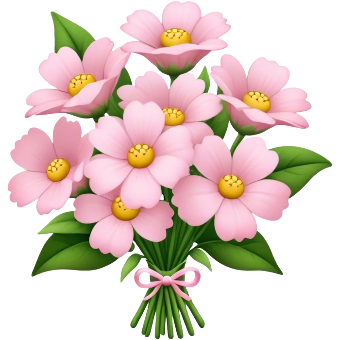pale pink flower bouquet  emoji