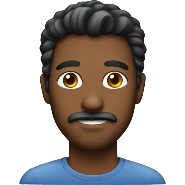 male portrait with facial hair emoji