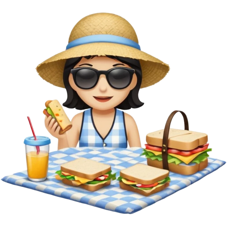 beach picnic emoji