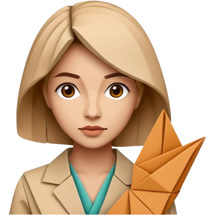 Street Origami Folder woman emoji