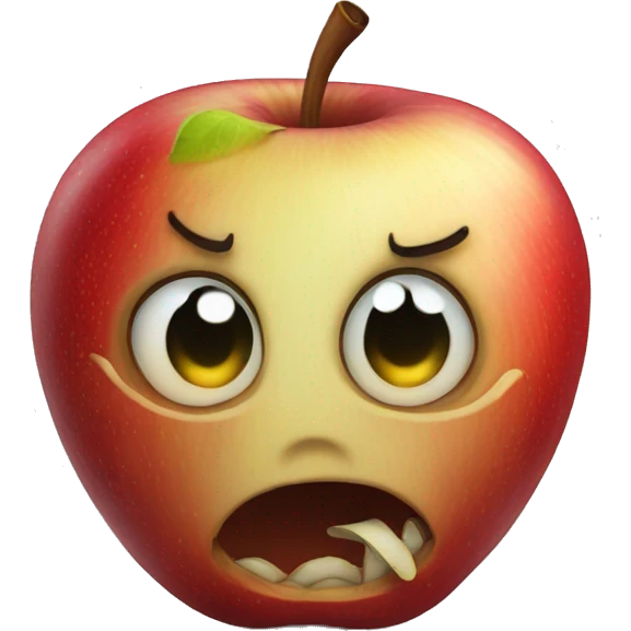 Rotten apple emoji