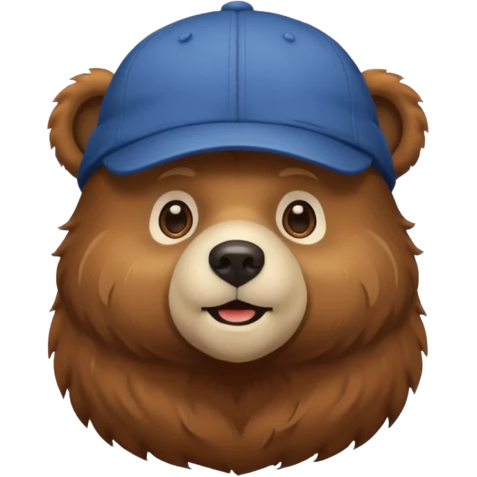 Bear with cap emoji