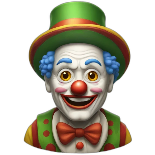 old drunnk clown emoji