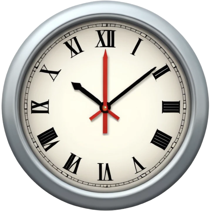 6:45 minutes in the clock emoji