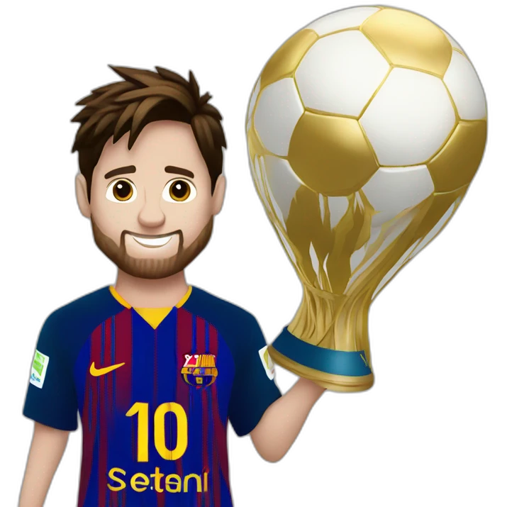 Messi with ballon or emoji