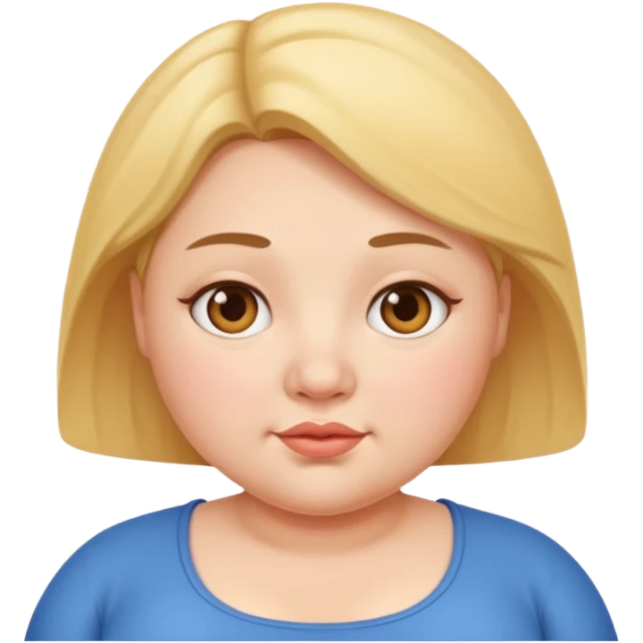 약간 통통한 여자 emoji