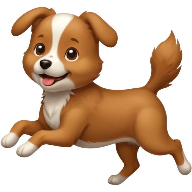 a dog running emoji