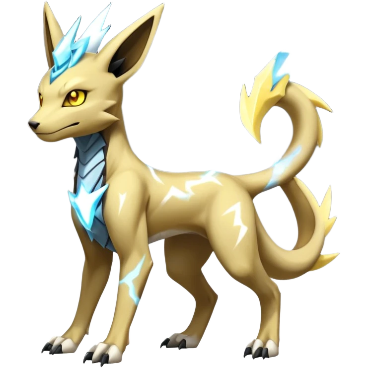 Manectric-Lucio-Cubone-Umbreon-Marowak-Draco-Fakémon-hybrid-creature (full body), 4 legs emoji