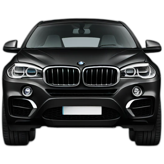 one black bmw x6 emoji