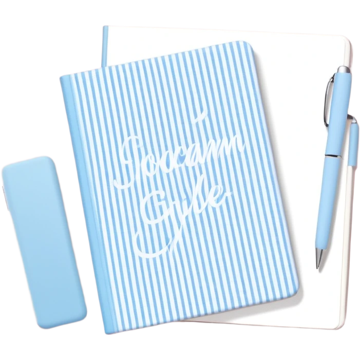 Cute  journal cover, pastel blue gingham pattern
Handwritten feminine typography, soft aesthetic, cozy girl vibe
Clean product mockup, minimal shadows, lifestyle stationery style emoji