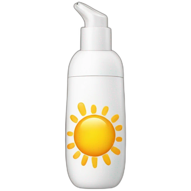 Sunscreen bottle emoji