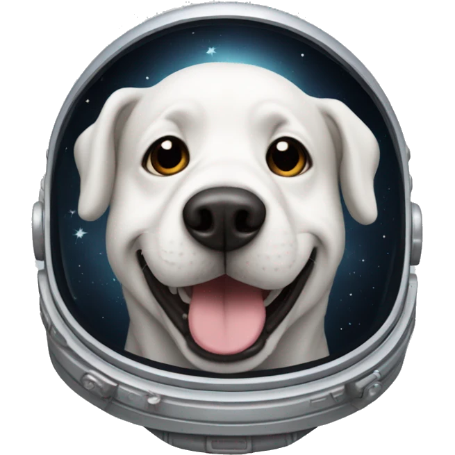 Perro astronauta  emoji