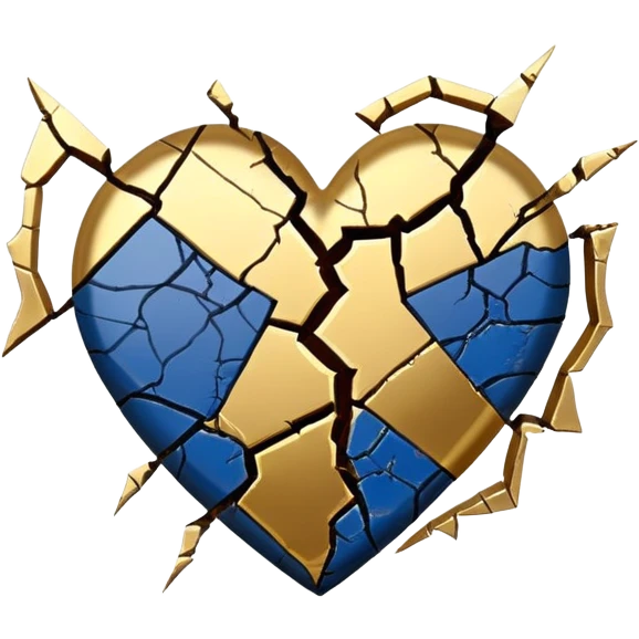Kintsugi heart emoji