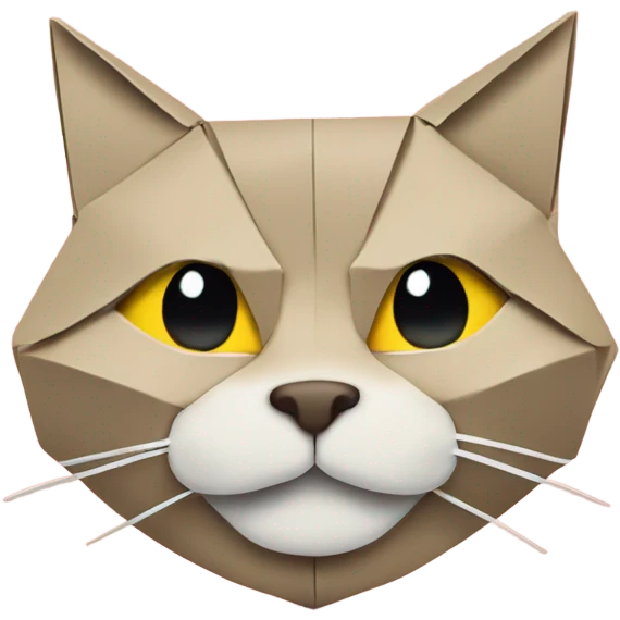 cat smiling origami saumon emoji