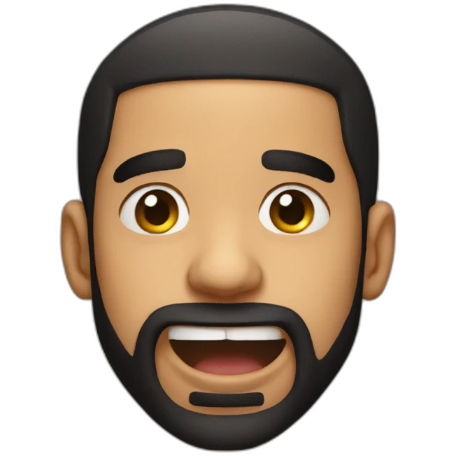 drake making a silly face emoji