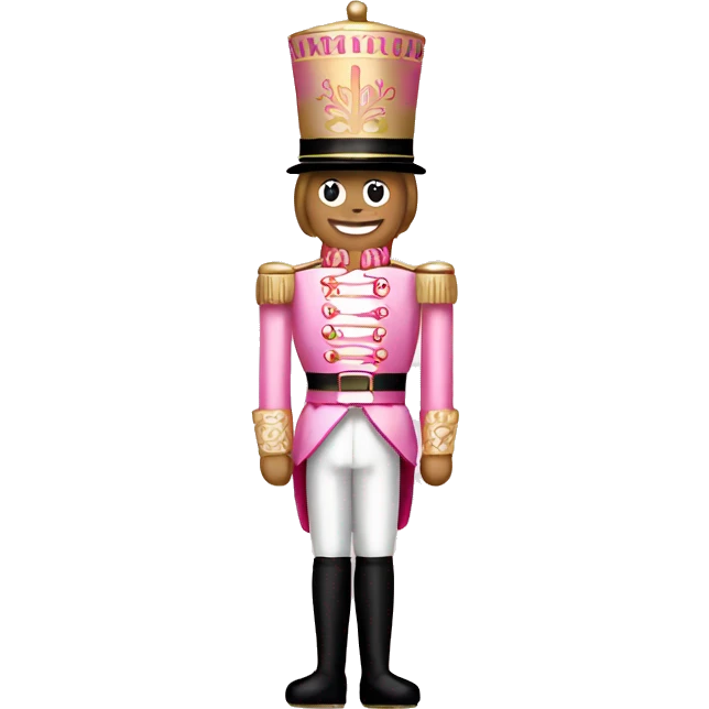 Light pink nutcracker emoji