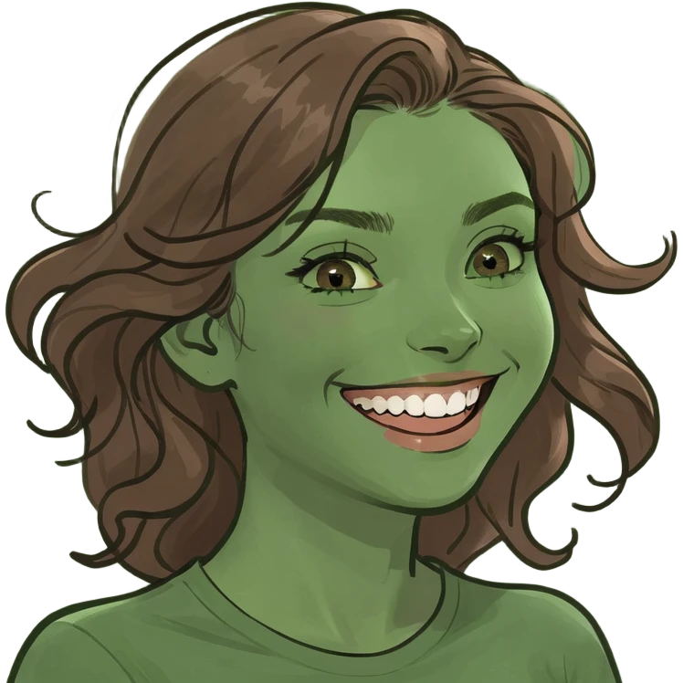 Beautiful Asian girl with long black hair. Beautiful girl with wavy brown hair and green eyes. Laughing together.  emoji