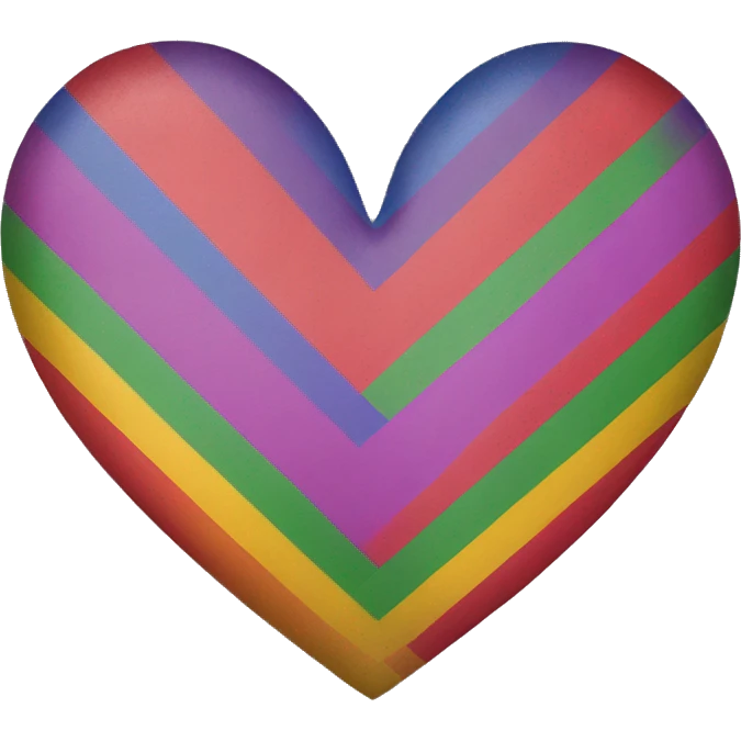 Lesbian flag heart emoji